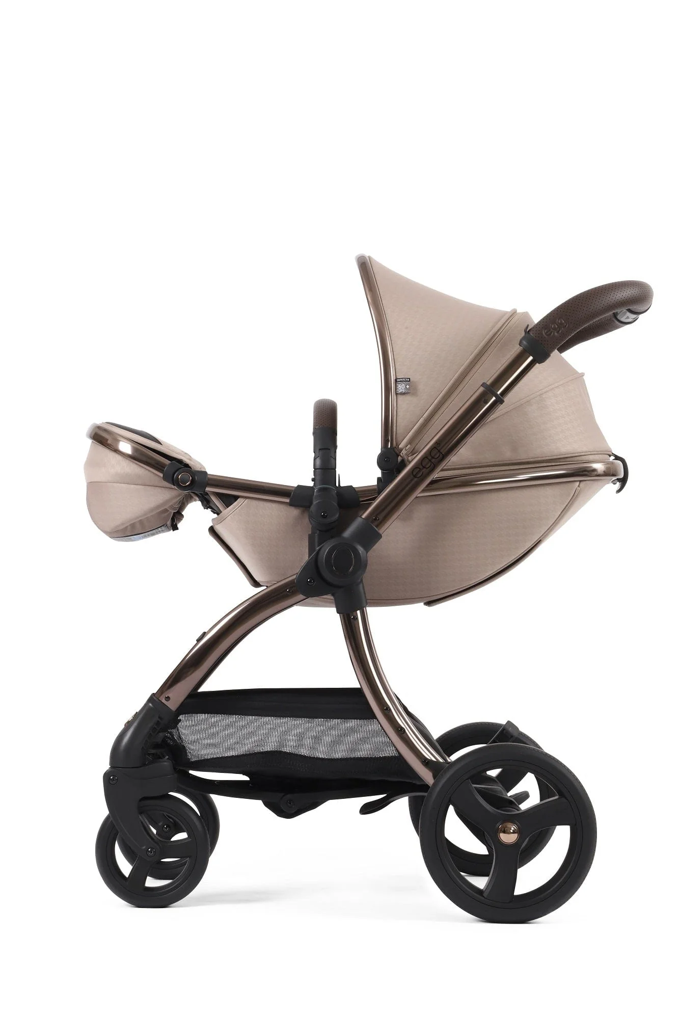 Egg 3 Luxury Shell i-Size Travel System - Houndstooth Almond - Image 18
