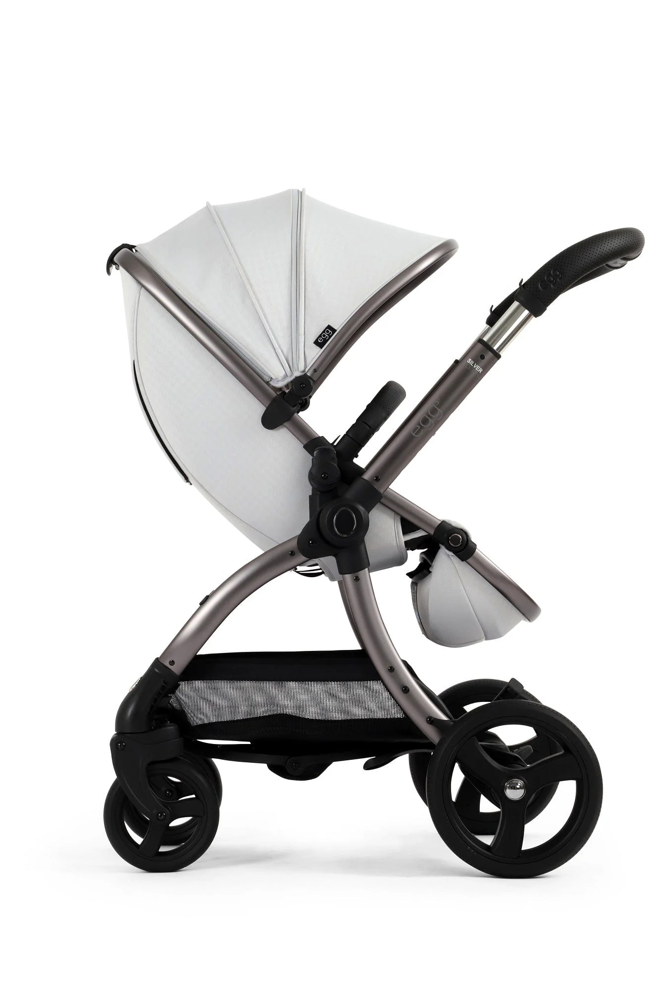 Egg 3 Stroller and Carrycot - Houndstooth Silver - Image 12