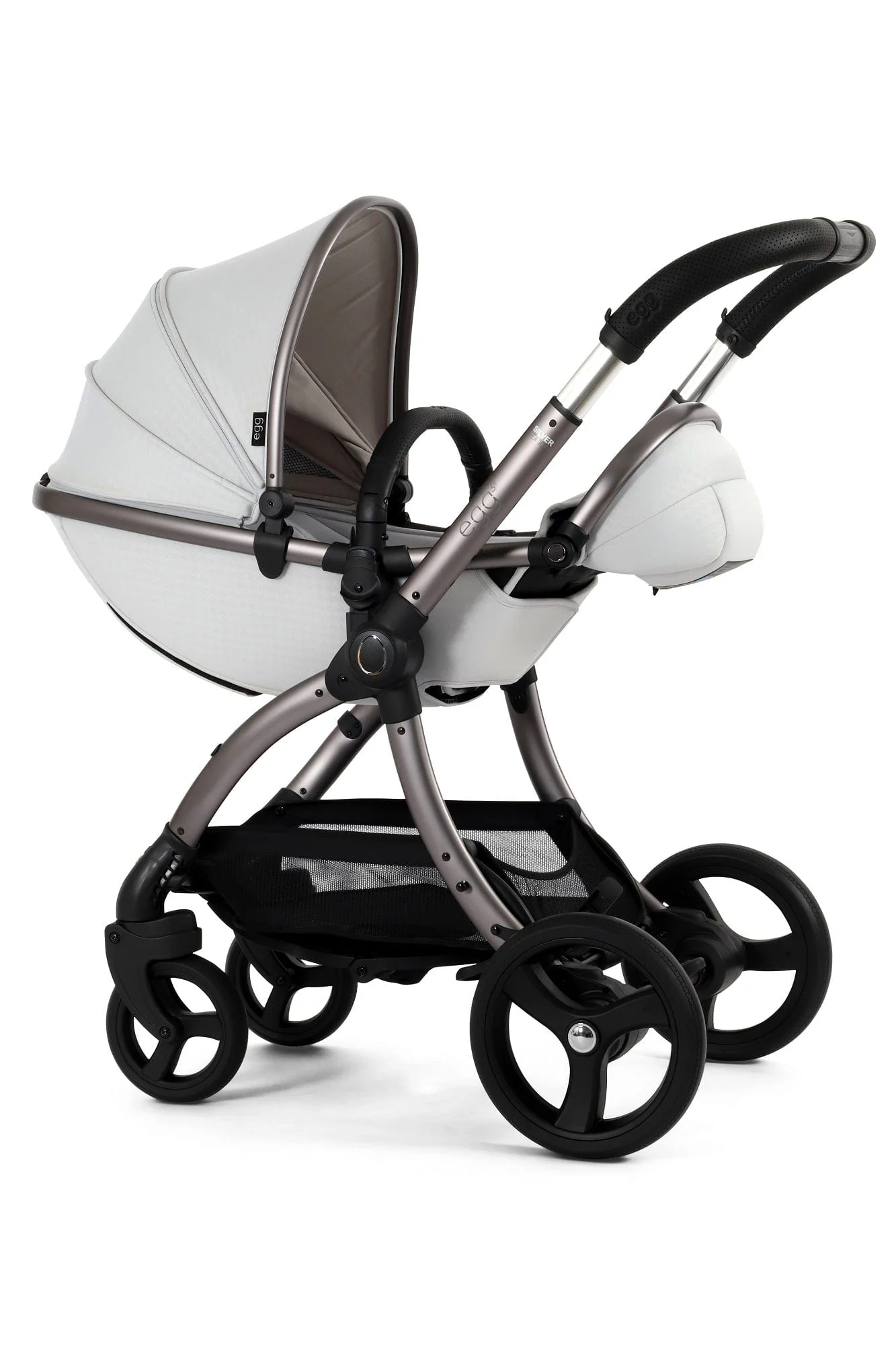Egg 3 Stroller and Carrycot - Houndstooth Silver - Image 31