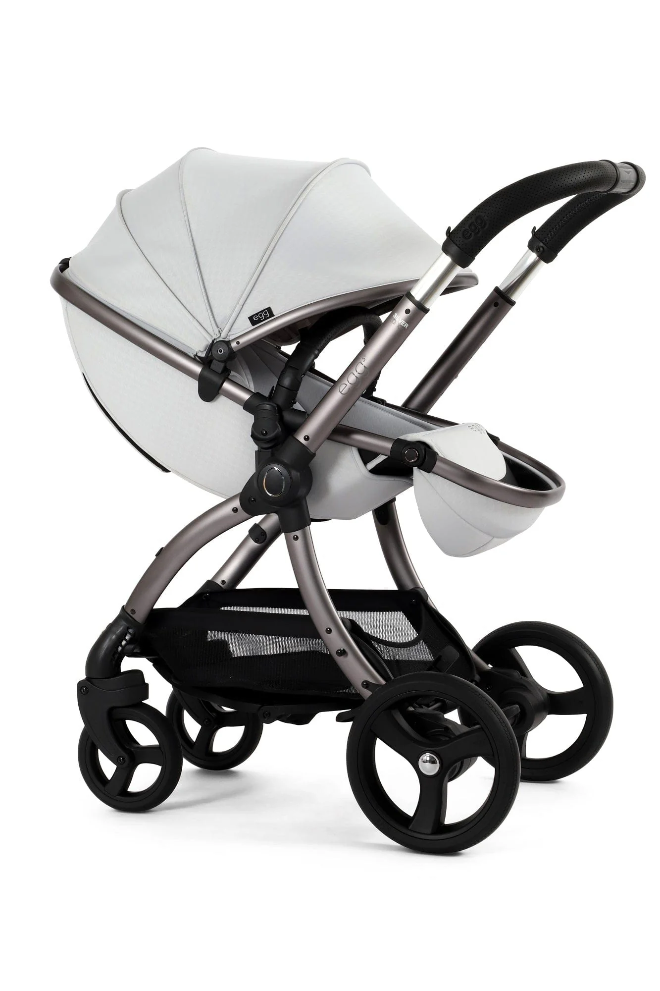 Egg 3 Stroller and Carrycot - Houndstooth Silver - Image 36