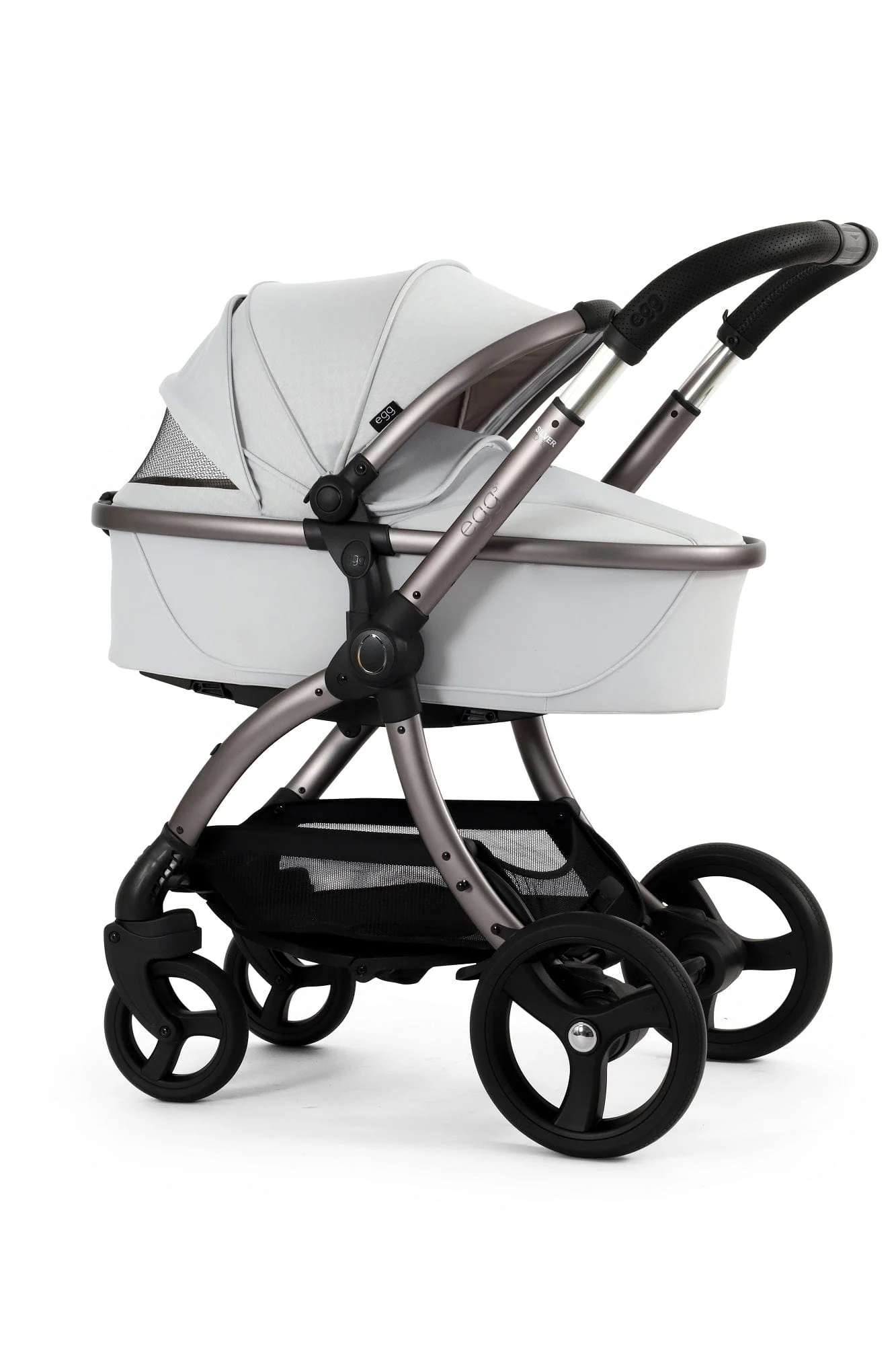Egg 3 Stroller and Carrycot - Houndstooth Silver - Image 49
