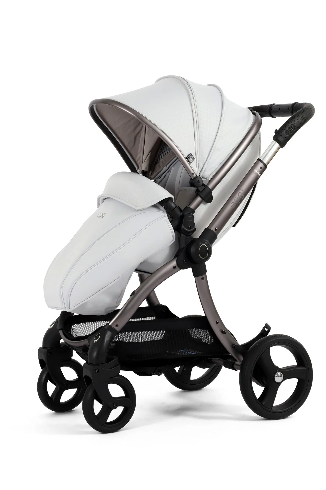 Egg 3 Stroller and Carrycot - Houndstooth Silver - Image 55