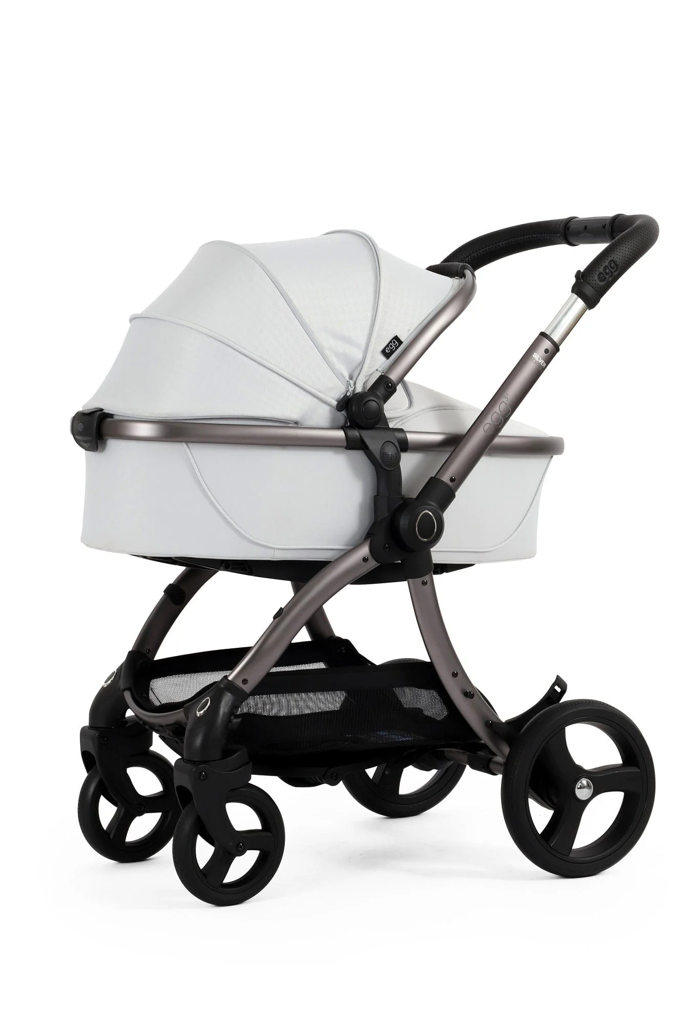 Egg 3 Stroller and Carrycot - Houndstooth Silver - Image 57