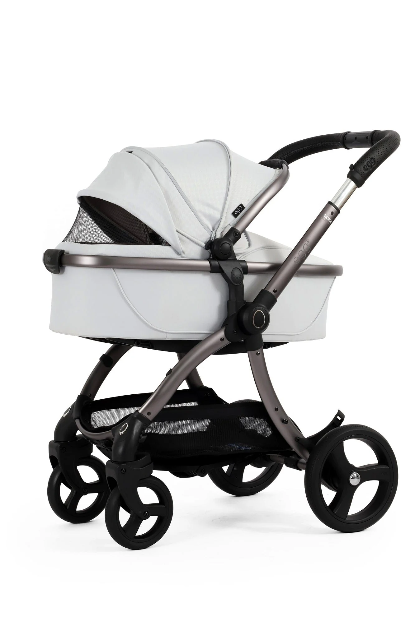 Egg 3 Stroller and Carrycot - Houndstooth Silver - Image 58
