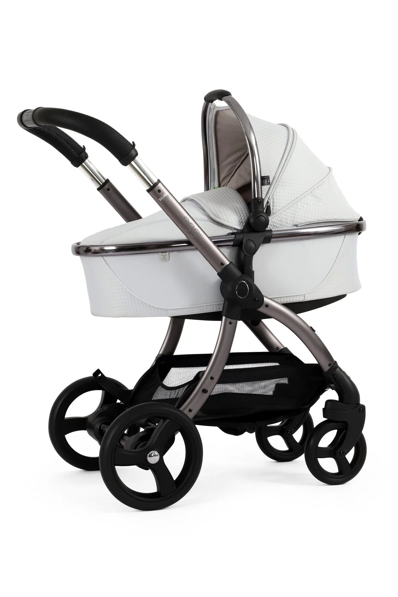 Egg 3 Stroller and Carrycot - Houndstooth Silver - Image 61