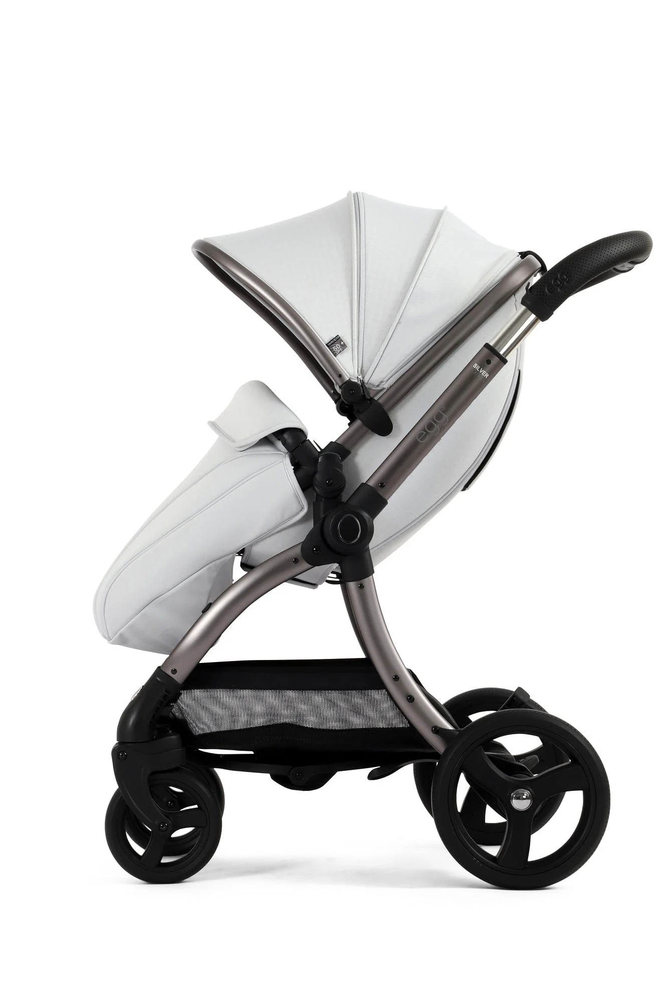 Egg 3 Stroller and Carrycot - Houndstooth Silver - Image 8