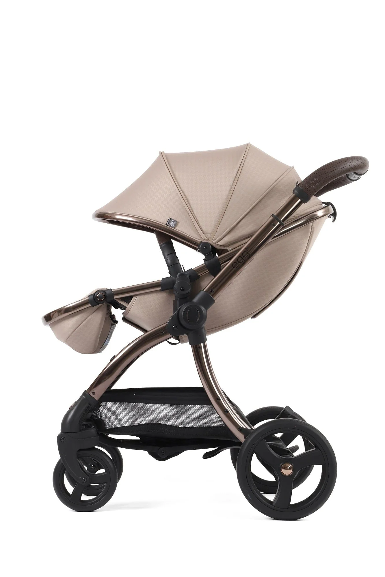 Egg 3 Stroller - Houndstooth Almond - Image 12