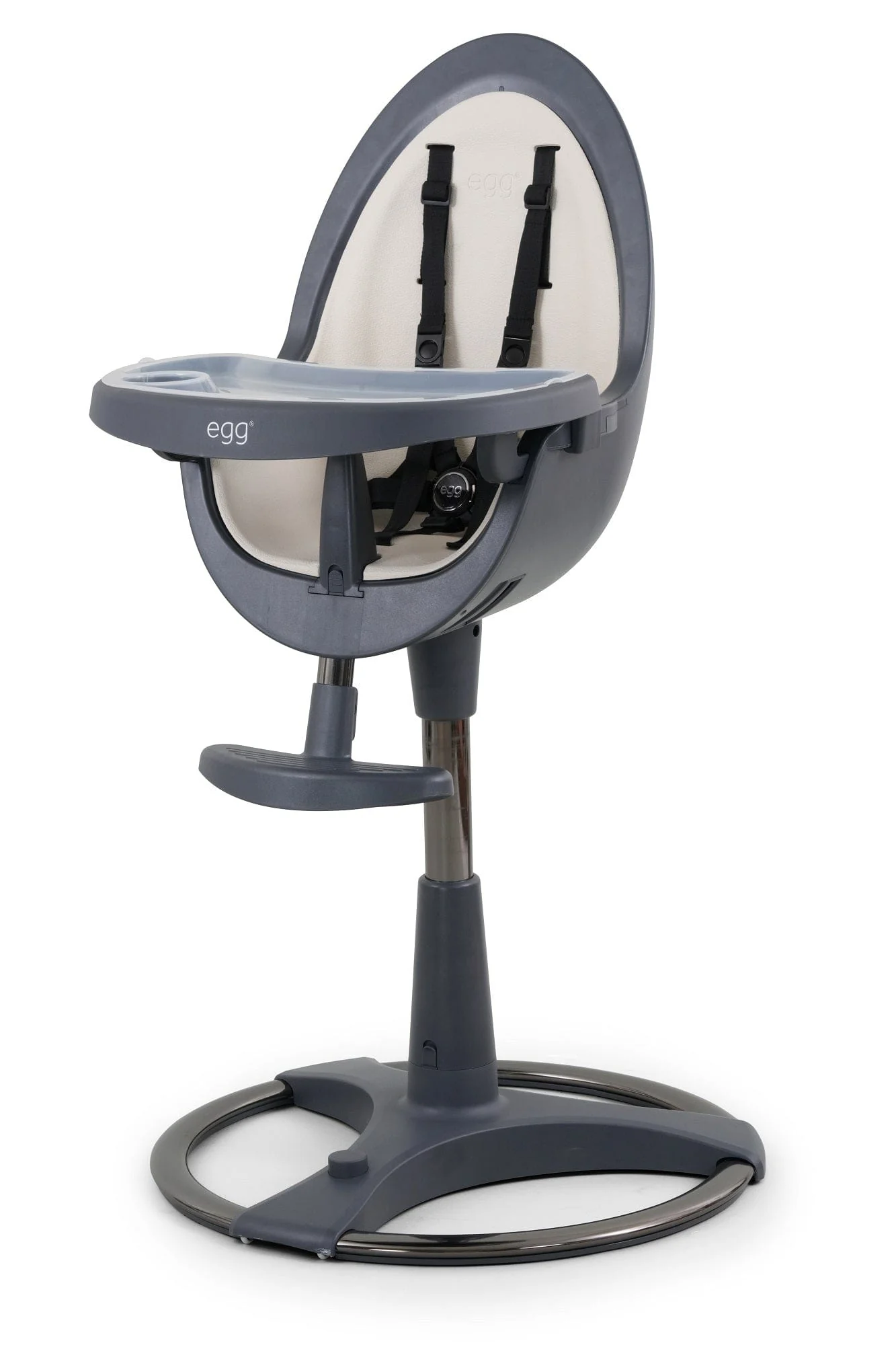 Egg Highchair - Grey/Cream