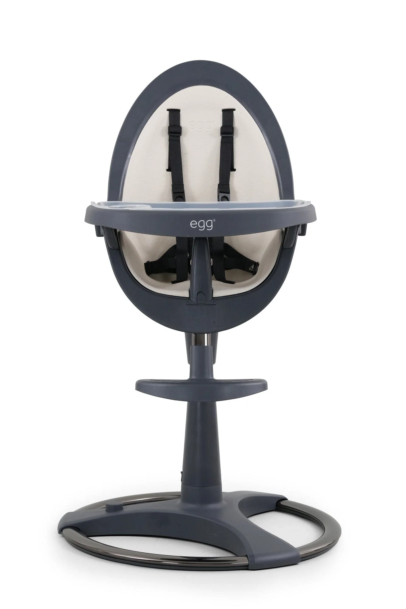 Egg Highchair - Grey/Cream - Image 4