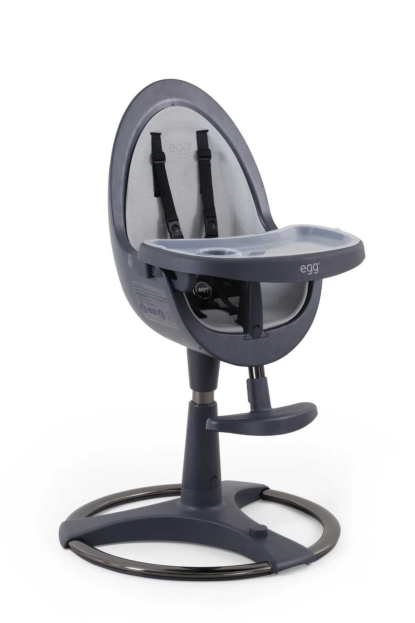 Egg Highchair - Grey/Grey - Image 2