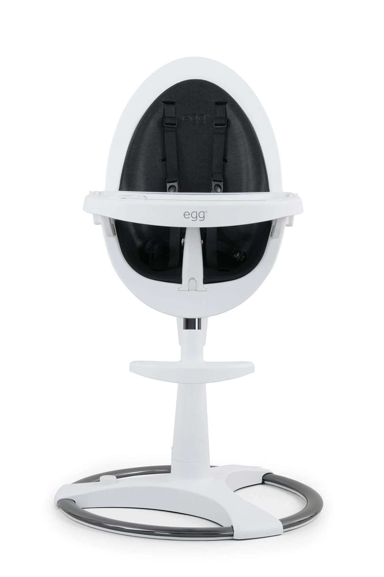 Egg Highchair - White/Black - Image 4