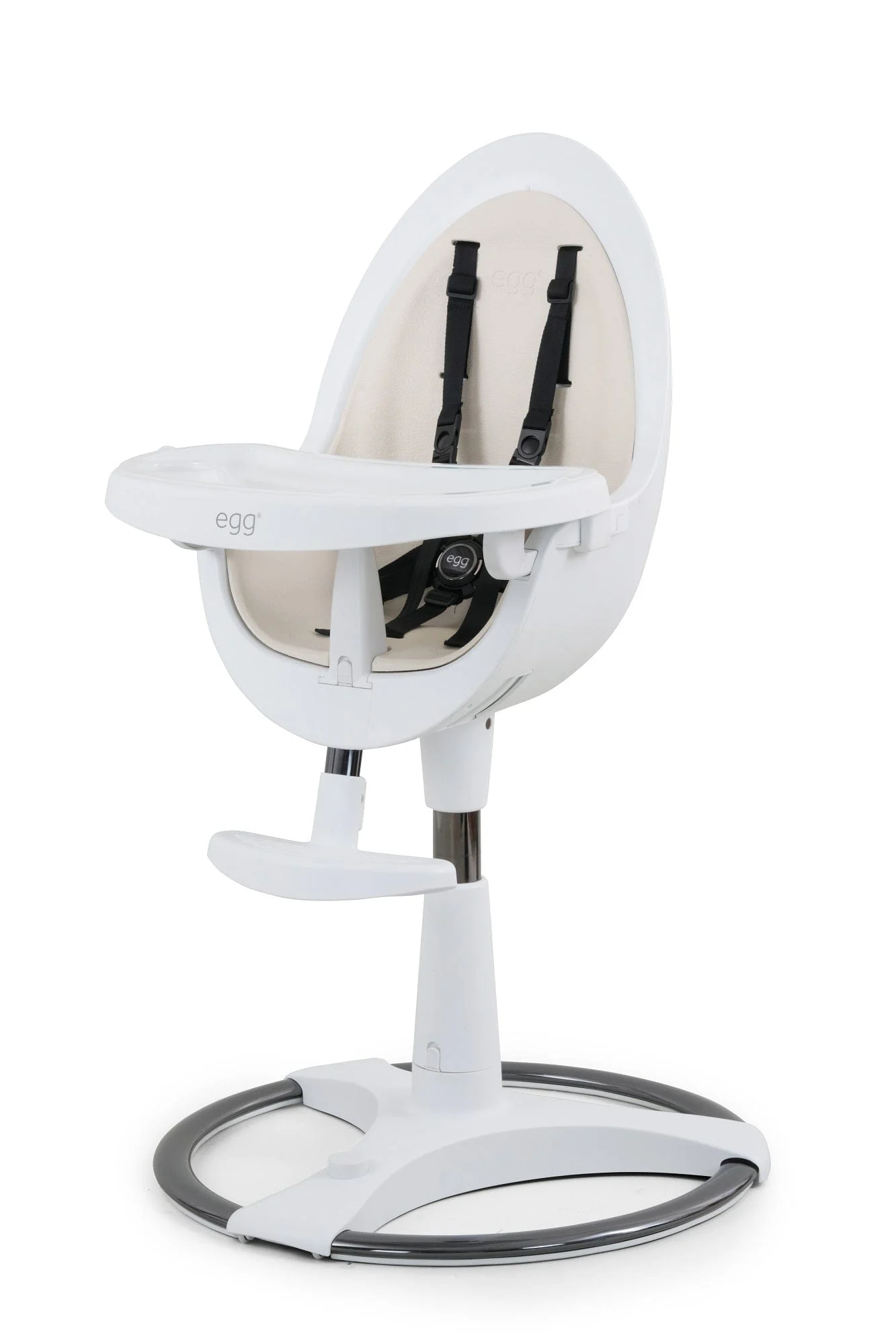 Egg Highchair - White/Cream - Image 2