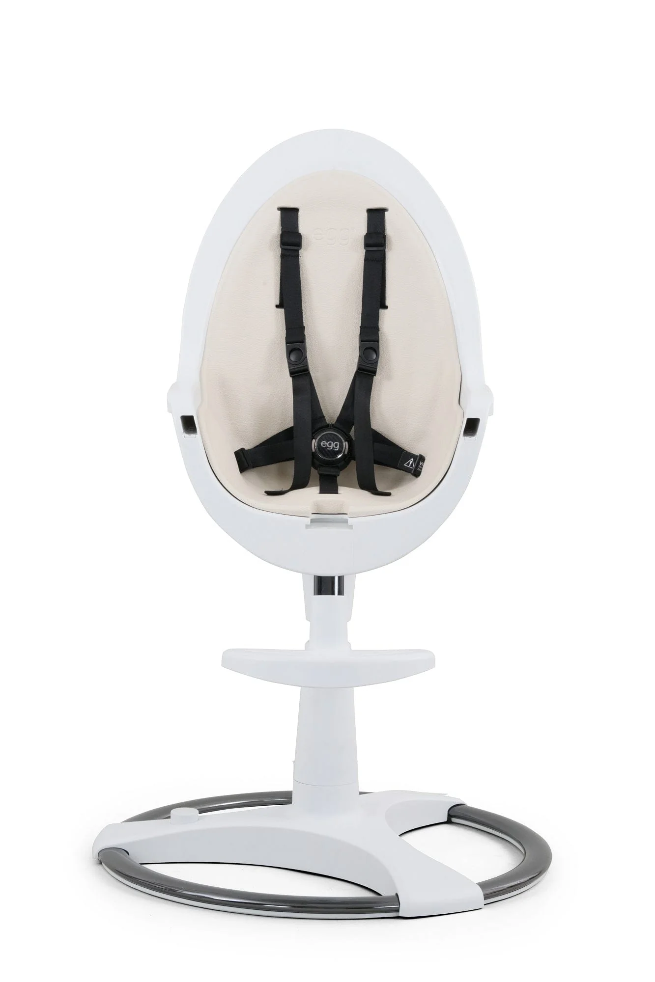 Egg Highchair - White/Cream - Image 4