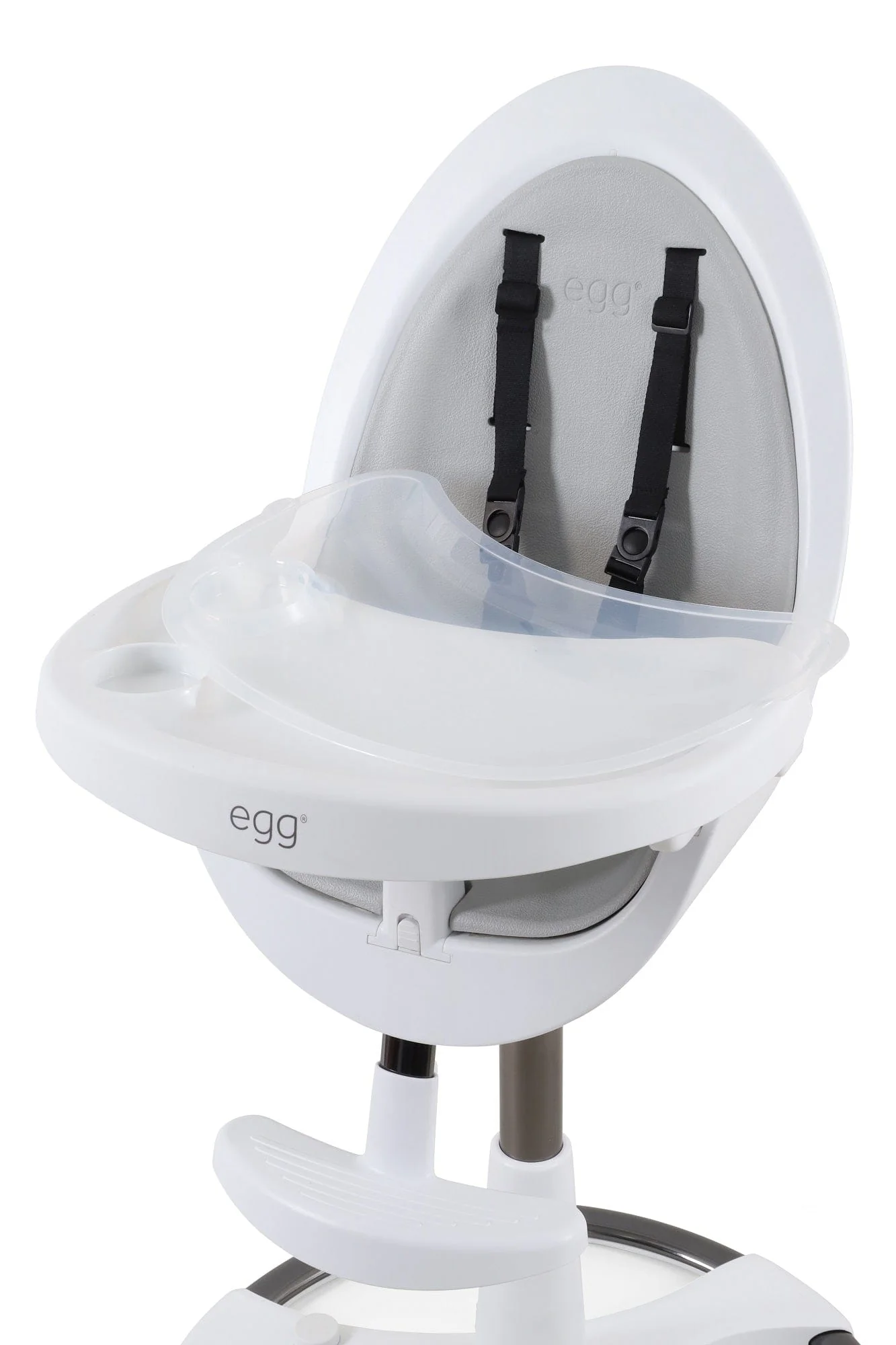 Egg Highchair - White/Grey - Image 15
