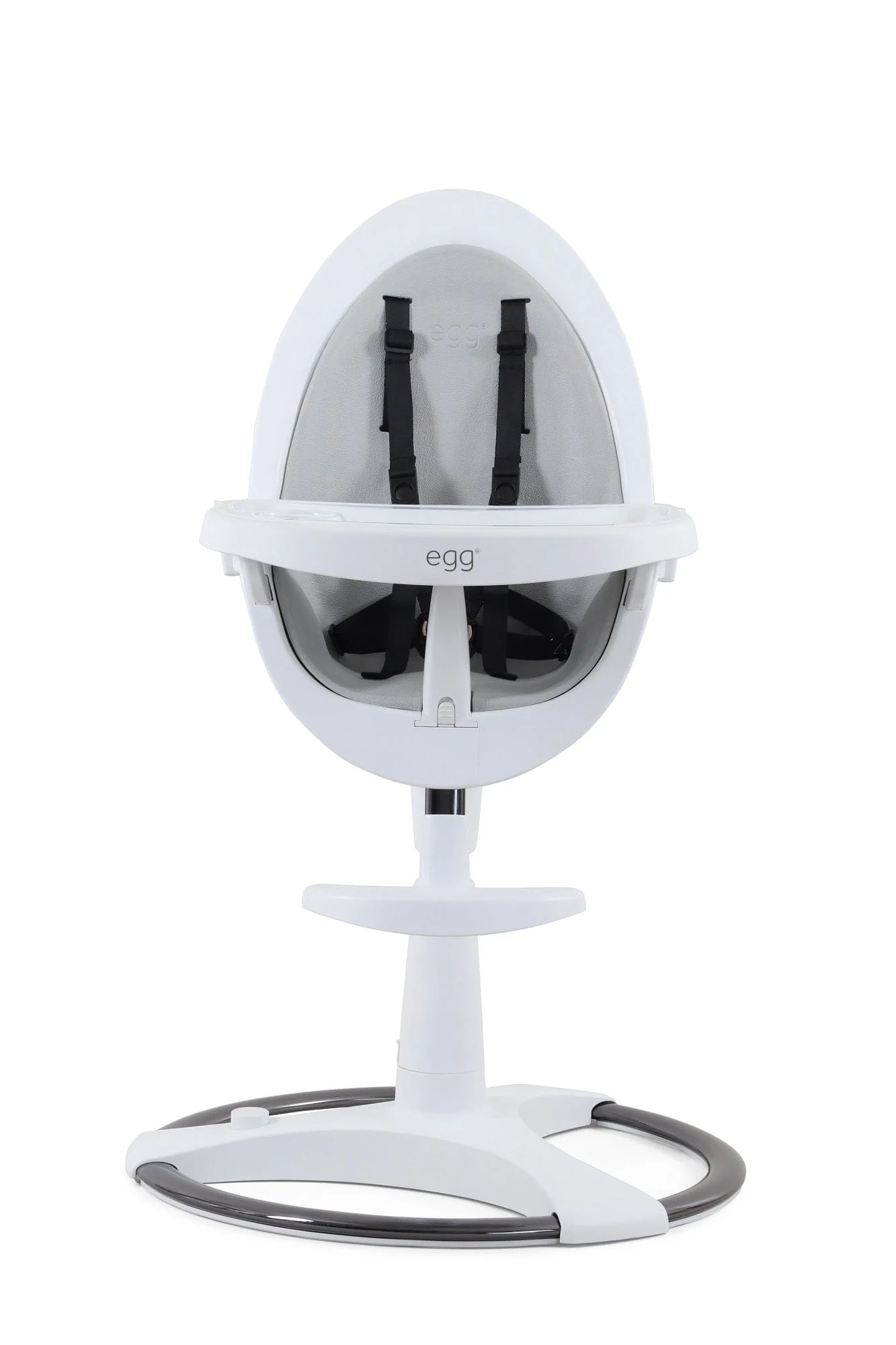 Egg Highchair - White/Grey - Image 6