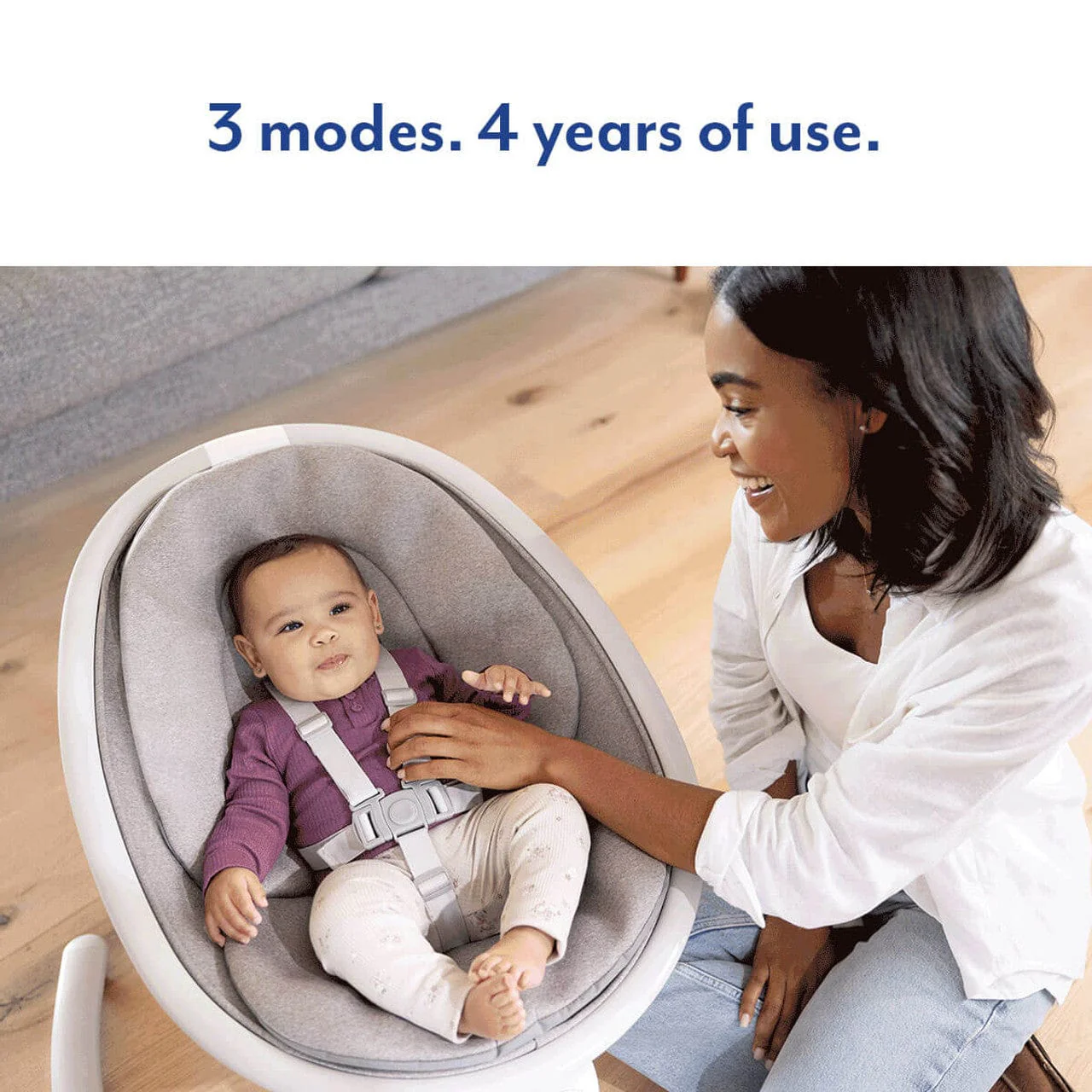 Graco Sway 'n Grow 3-in-1 Bluetooth Soother - Heather - Image 11