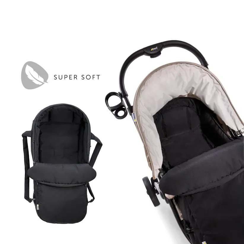 Hauck 2in1 Carrycot - Charcoal - Image 8
