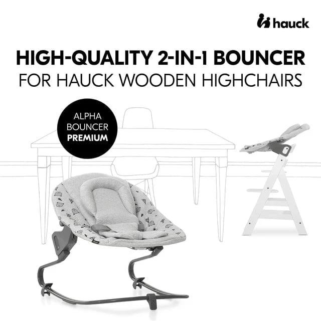 Hauck Alpha Bouncer Premium - Nordic Grey - Image 8