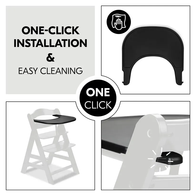 Hauck Alpha Click Tray - Black - Image 4