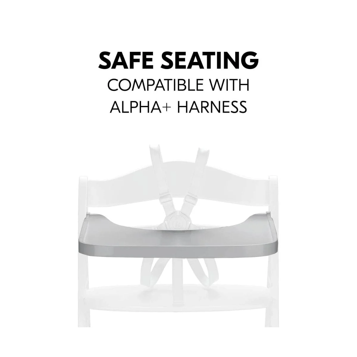 Hauck Alpha Wooden Tray - Grey - Image 5