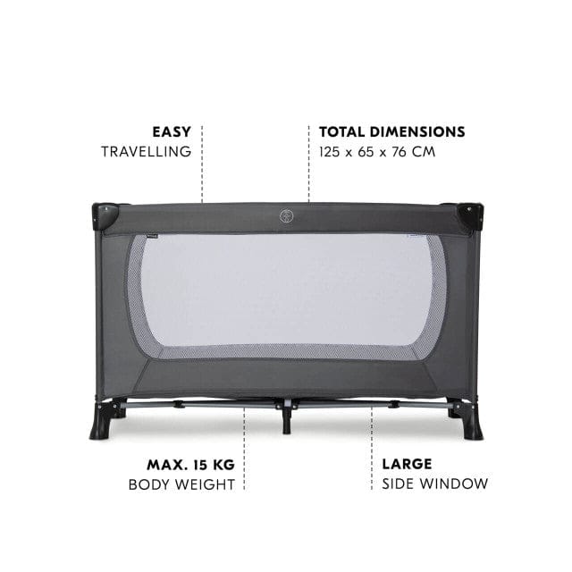 Hauck Dream N Play Plus Travel Cot - Grey - Image 6