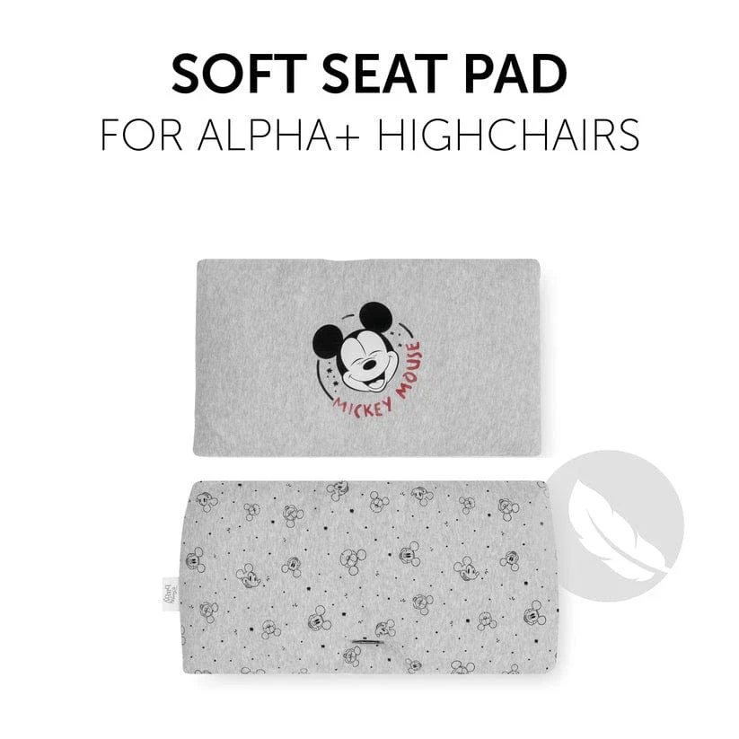 Hauck Highchair Pad Deluxe - Mickey Grey - Image 2