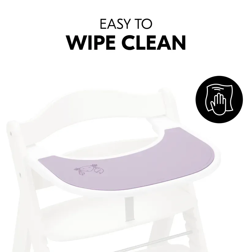 Hauck Highchair Tray Mat - Crab, Lavender - Image 3