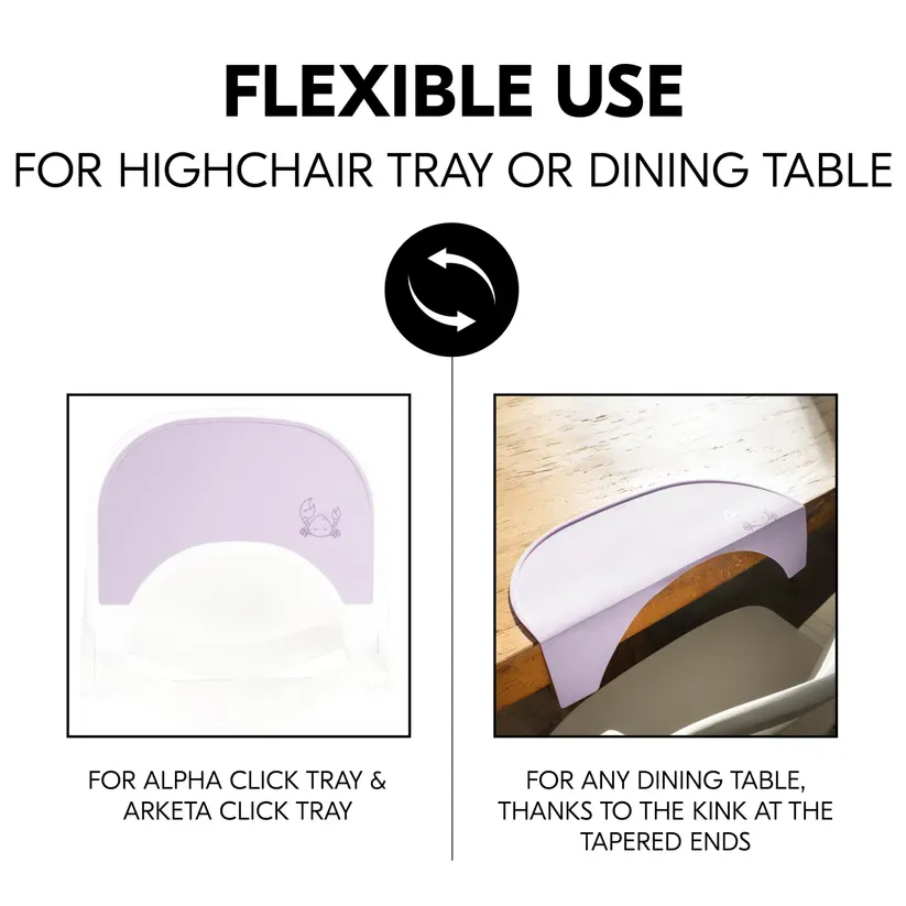 Hauck Highchair Tray Mat - Crab, Lavender - Image 7