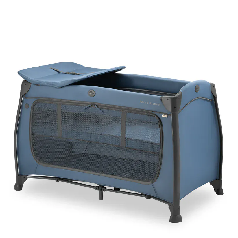 Hauck Play N Relax Center Travel Cot - Dark Blue