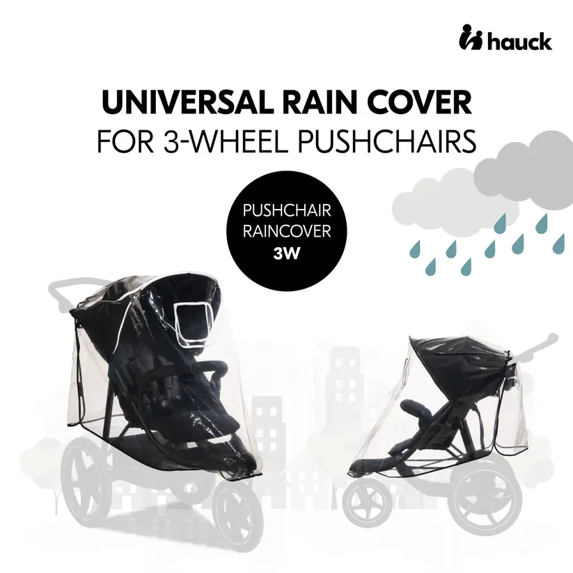 Hauck Pushchair Raincover (3 Wheeler) - Image 2