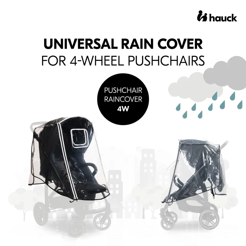 Hauck Pushchair Raincover (4 Wheeler) - Image 2
