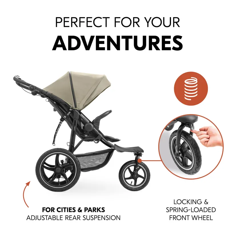 Hauck Runner 3 Pushchair - Olive - Image 3