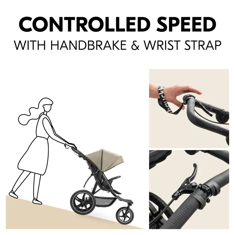Hauck Runner 3 Pushchair - Olive - Image 4