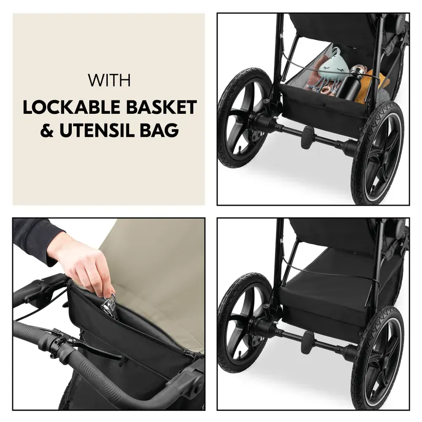 Hauck Runner 3 Pushchair - Olive - Image 8