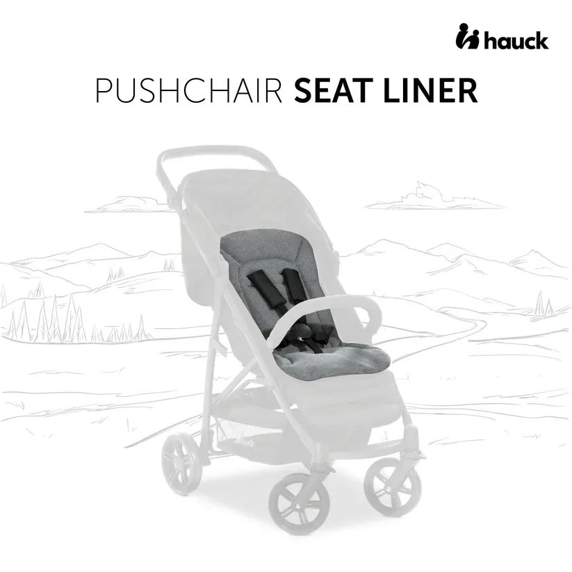 Hauck Seat Liner - Charcoal - Image 2