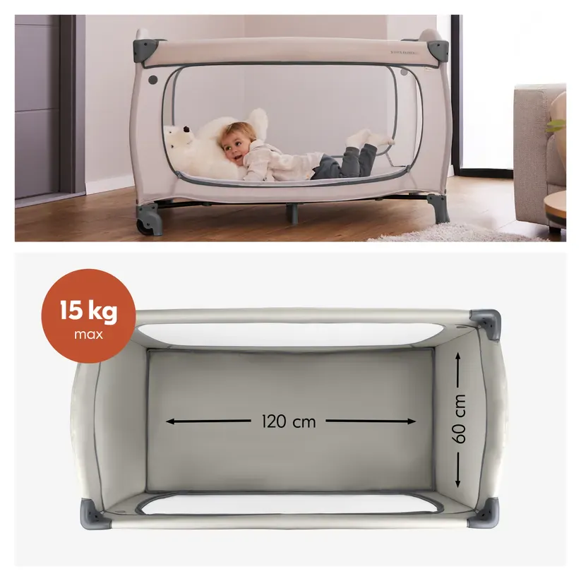 Hauck Sleep N Easyfold Travel Cot - Dark Grey - Image 4