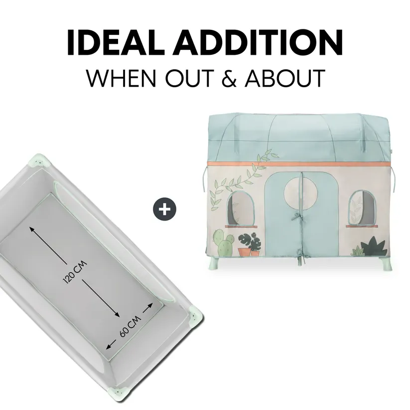 Hauck Travel Bed Cover - Plants - Image 3