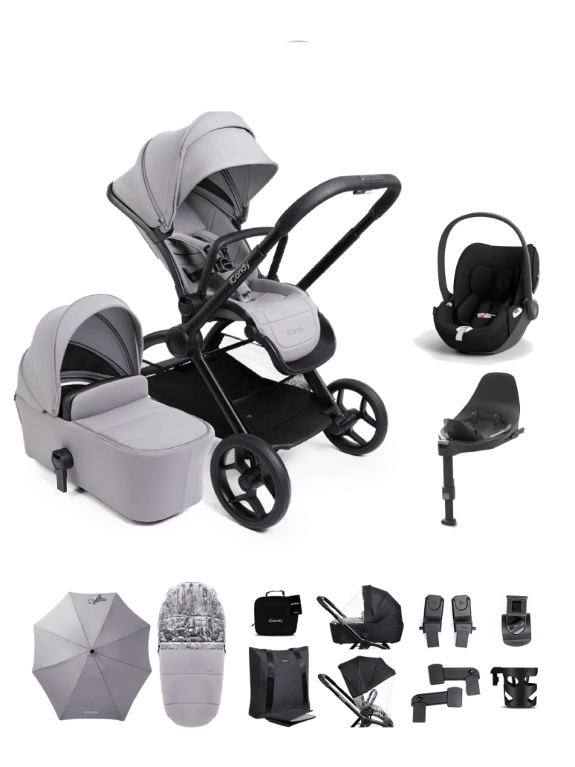 iCandy Core 2 (Cloud T) Travel System - Storm Grey