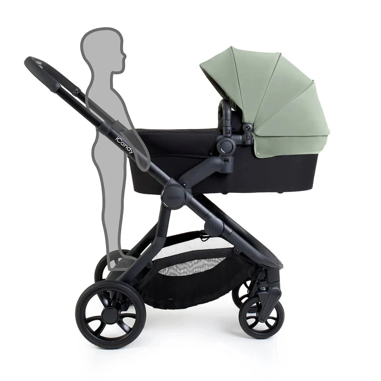iCandy Orange 4 Cabriofix i-Size and Base Travel System - Pistachio - Image 11