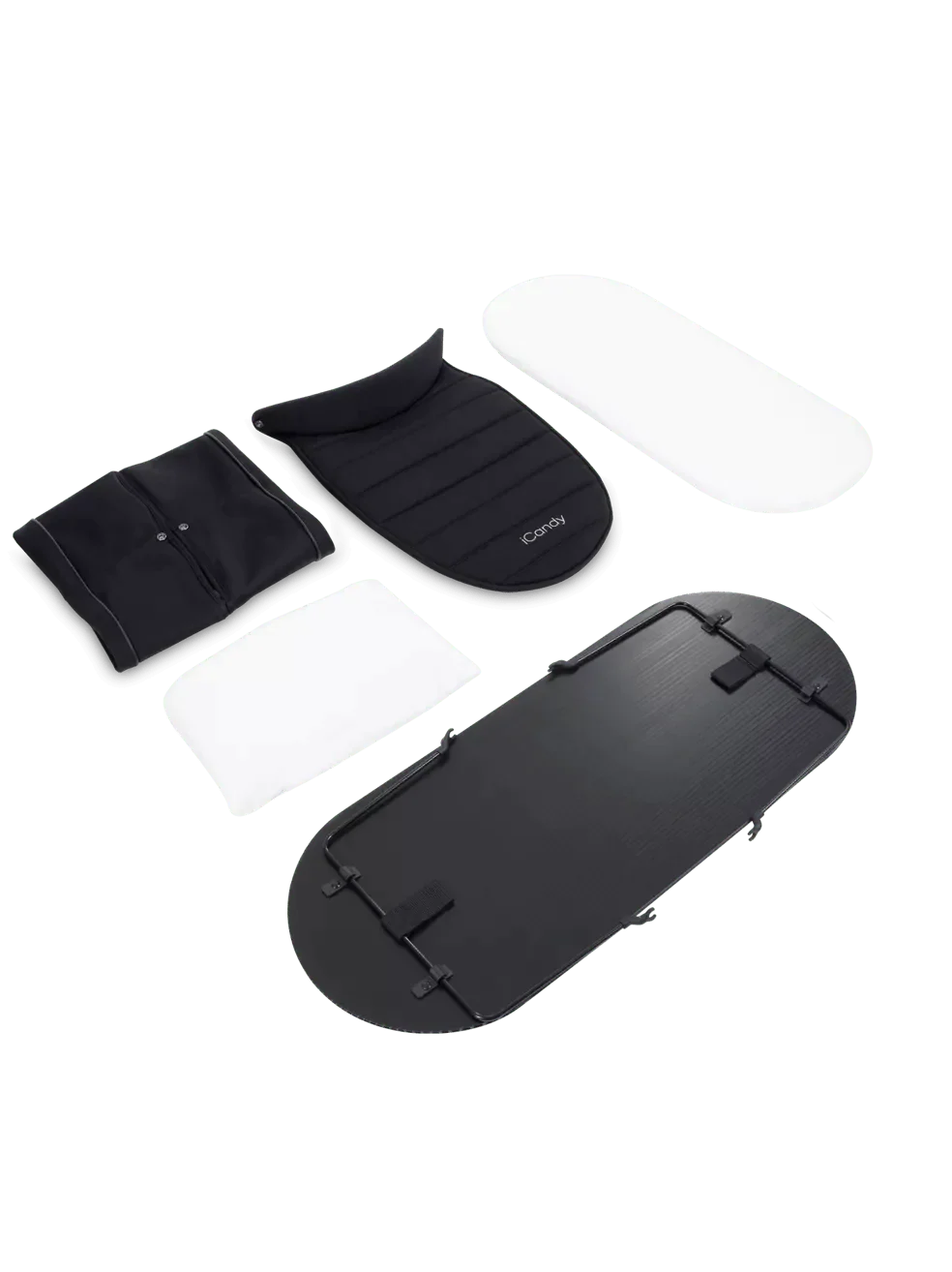iCandy Peach 7 2nd Carrycot Fabric - Black Edition