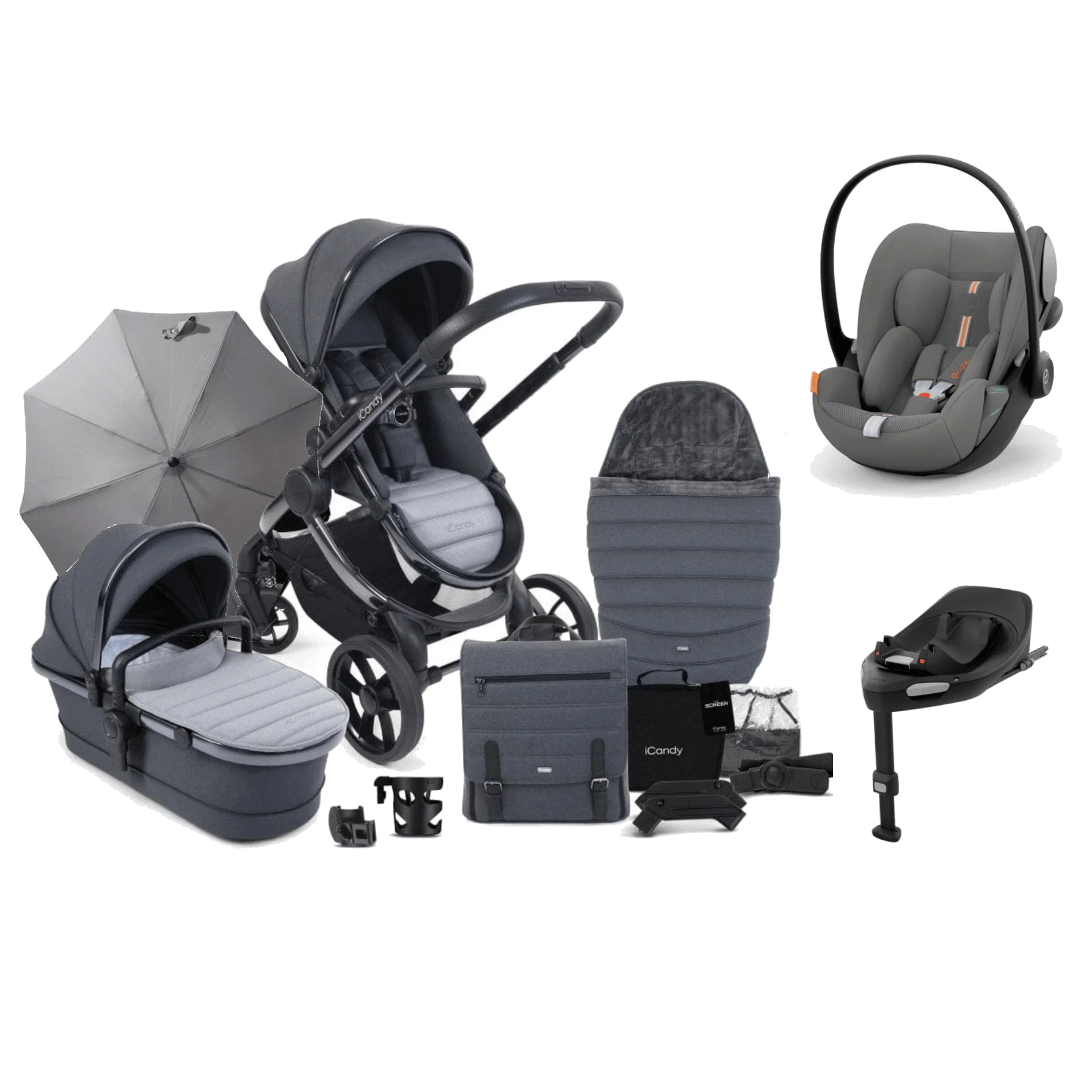 iCandy Peach 7 (Cloud G Plus) Complete Travel System Bundle - Truffle