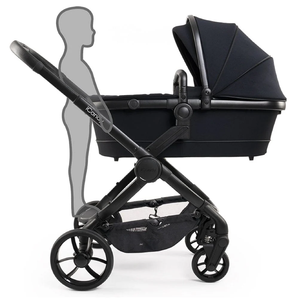 iCandy Peach 7 Cybex Cloud T Complete Travel System Bundle - Black Edition - Image 3