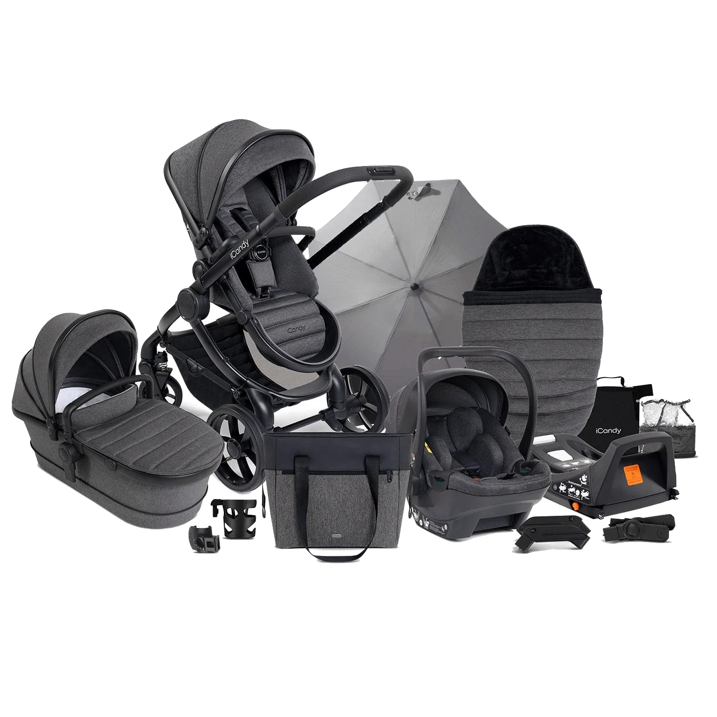 iCandy Peach 7 Cocoon Travel System Bundle - Granite