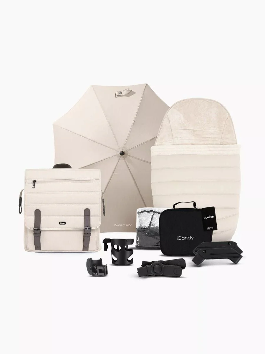 iCandy Peach 7 Cybex Cloud T Complete Travel System Bundle - Biscotti - Image 7