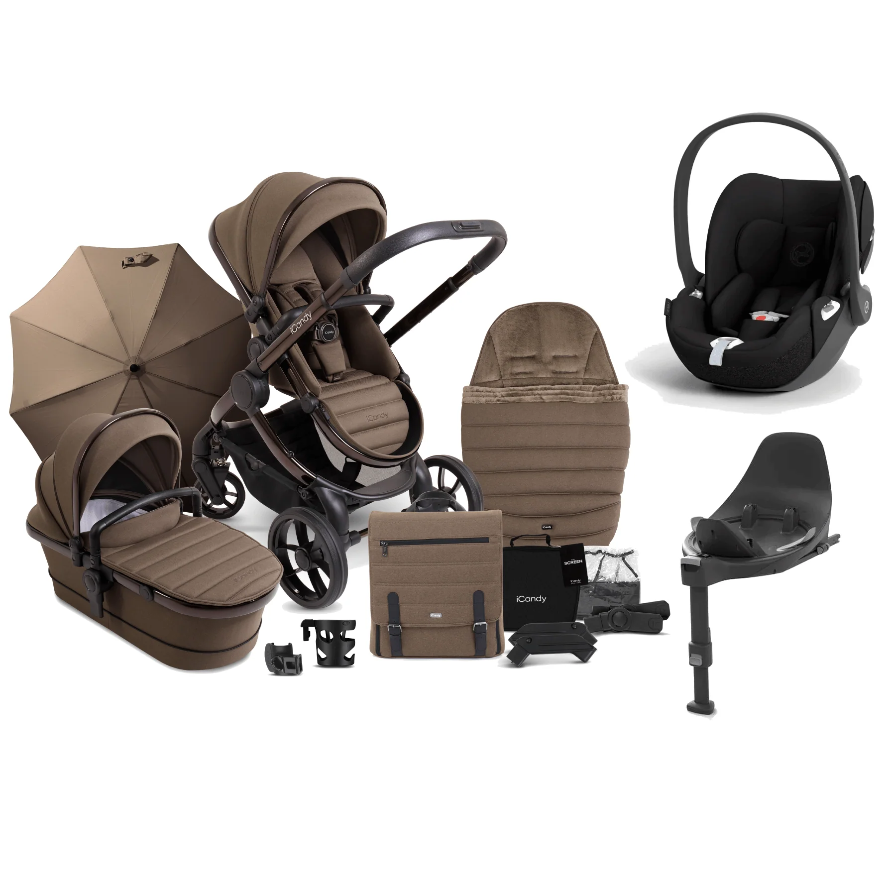 iCandy Peach 7 Cybex Cloud T Complete Travel System Bundle - Coco