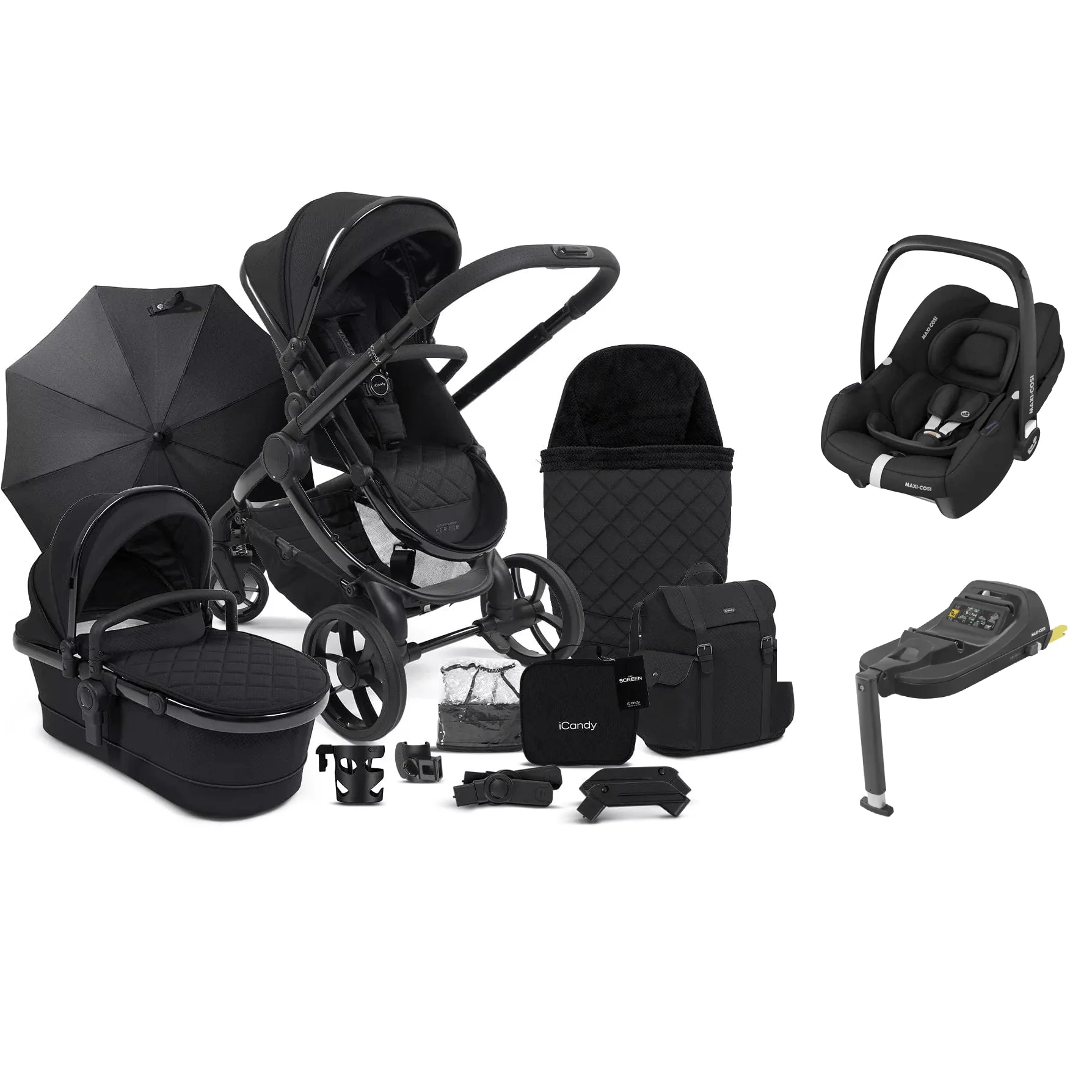 iCandy Peach 7 Designer Collection, (Cabriofix i-Size) Complete Travel System - Cerium