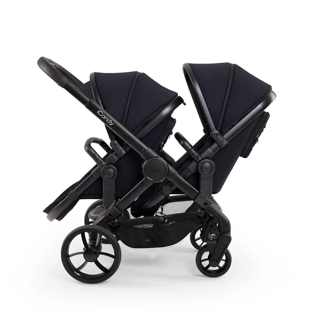 iCandy Peach 7 Double Pushchair - Jet / Black Edition - Image 3