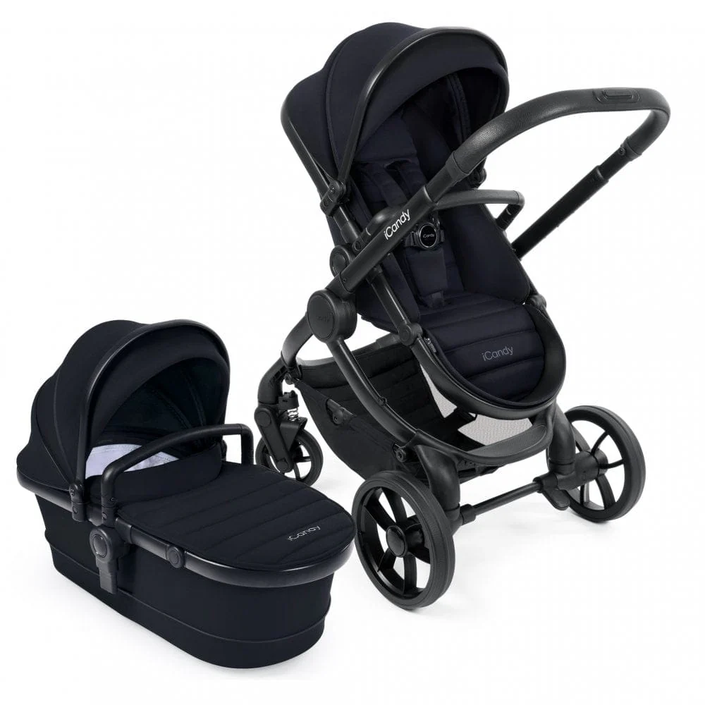 iCandy Peach 7 Maxi Cosi Cabriofix i-Size Travel System Bundle - Black Edition - Image 2