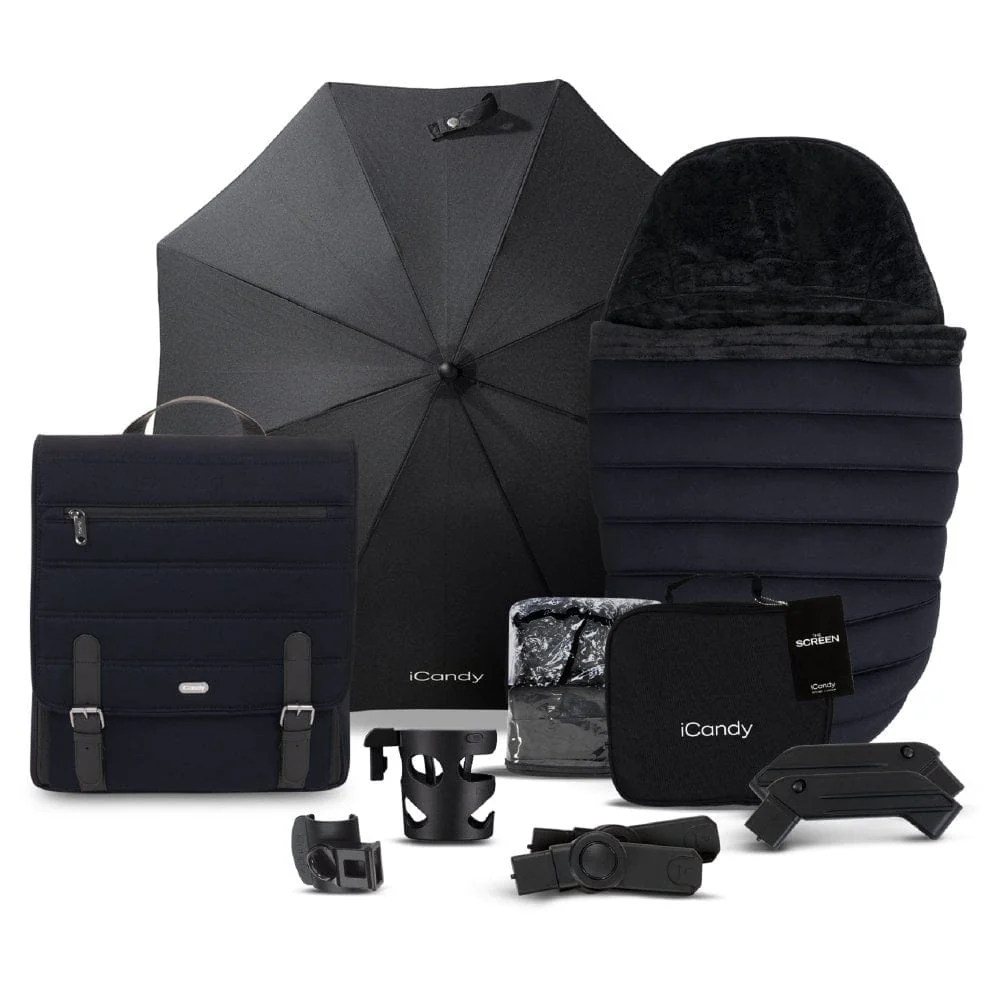 iCandy Peach 7 Maxi Cosi Cabriofix i-Size Travel System Bundle - Black Edition - Image 9