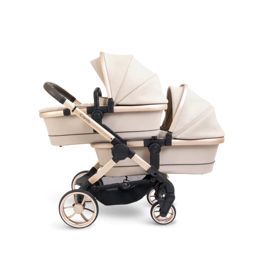 iCandy Peach 7 Twin Pushchair - Biscotti - Image 2